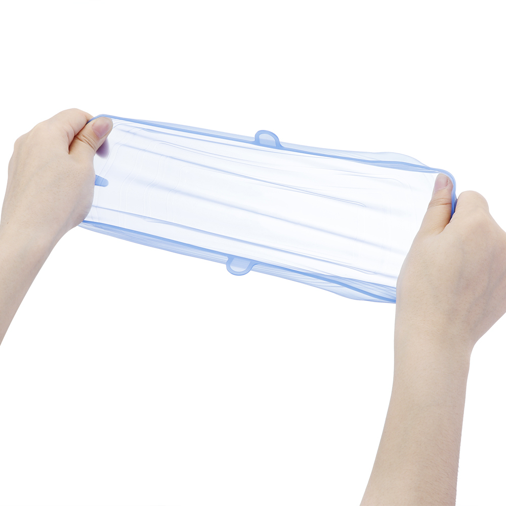 Cubierta de silicona de 6 uds, tapas elásticas, cubiertas herméticas reutilizables para envolver alimentos, cubiertas para mantener el bol sellado fresco, cubiertas elásticas para envolver, utensilios de cocina