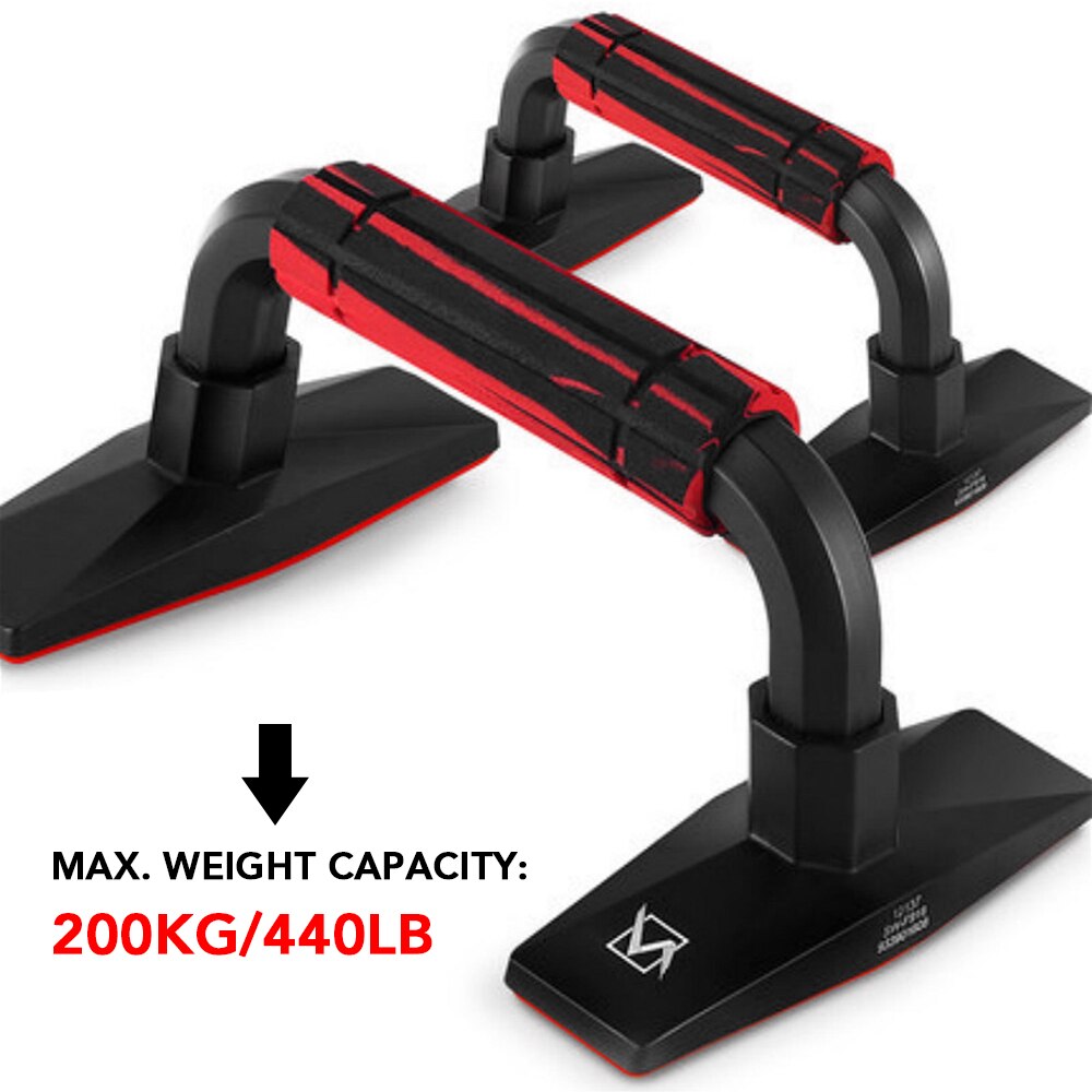 2PCS Push Up Bars Pushup Chest Bar Stand Sports Gym Exercise Workout Training Trainer for Men Women Fitness Equipment