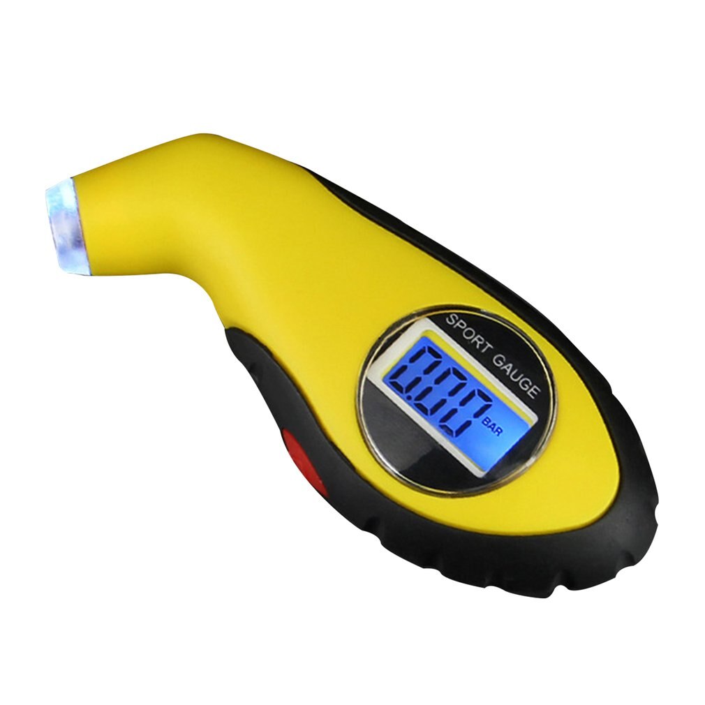 Medidor de presión de neumáticos LCD Digital electrónico para coche, probador de barómetros manómetro de neumáticos de retroiluminación de 0-100 PSI