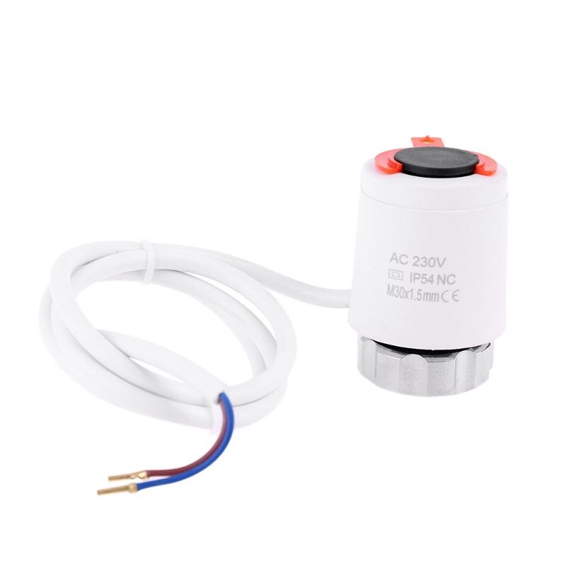 230V Electric Thermal Actuator Radiator for Manifold Underfloor Heating NC Normally Closed Radiator Actuator Valve