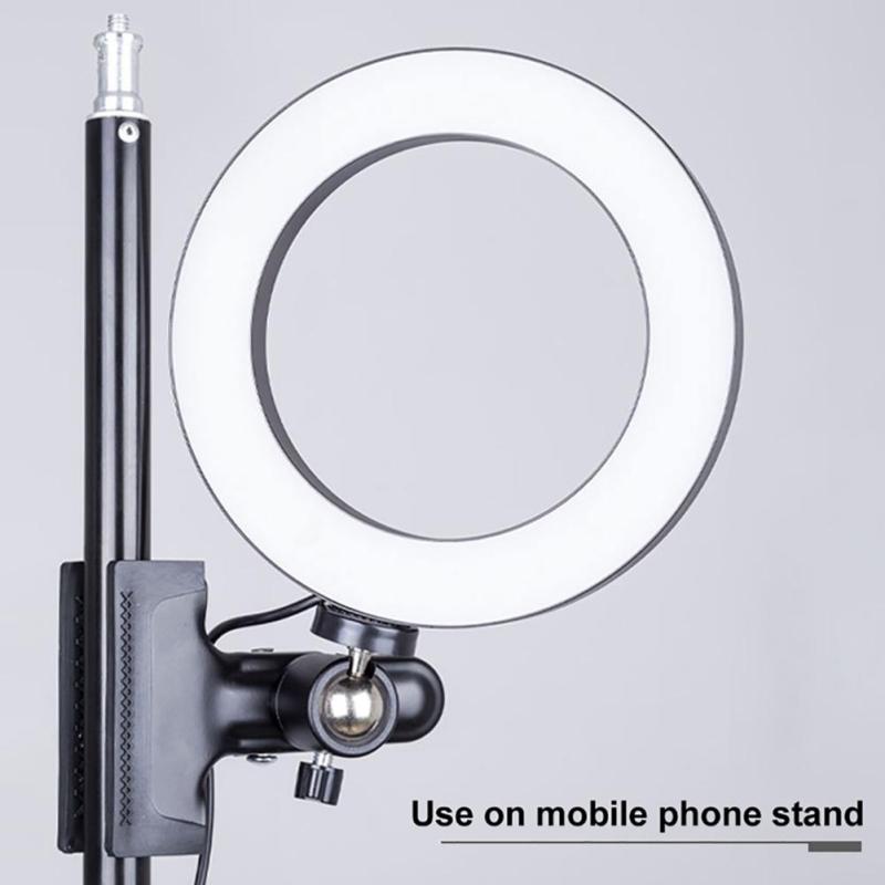 LED Light Ring Selfie Ring lamp Brightness Adjustable Selfie Lights Live Broadcast Video Fill Light For Mobile Phone Computer