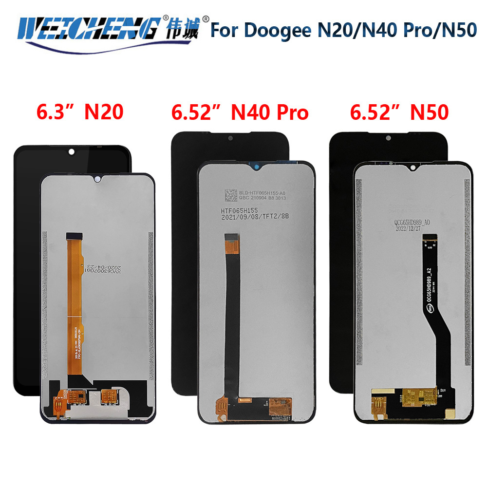 Originele Voor DOOGEE N40 N20 Pro N50 N55 N55 Plus N55 Pro LCD Display + Touch Screen Digitizer Vergadering