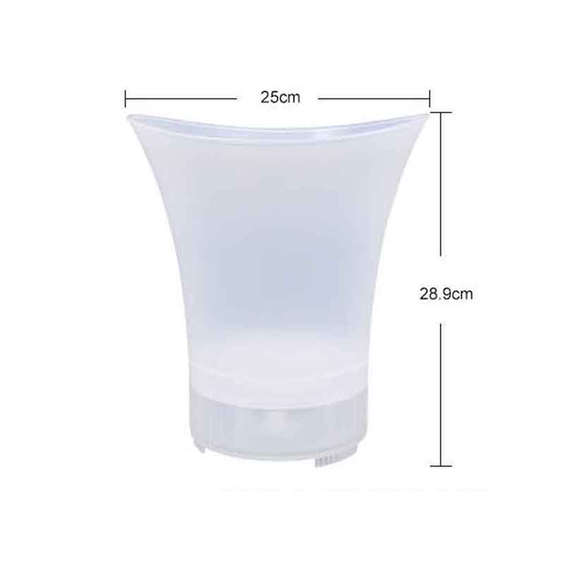 7 Color LED 5L Waterproof Plastic LED Ice Bucket Color Bars Nightclubs LED Light Bluetooth Speaker Container Portable Ice Bucket