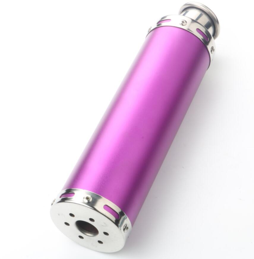 Scooter 88 X 300mm muffler exhaust pipe for ATU Level 100 50cc China GY6 139QMA 139QMB 4 stroke (ZS50QT) 4-stroke: Purple exhaust pipe
