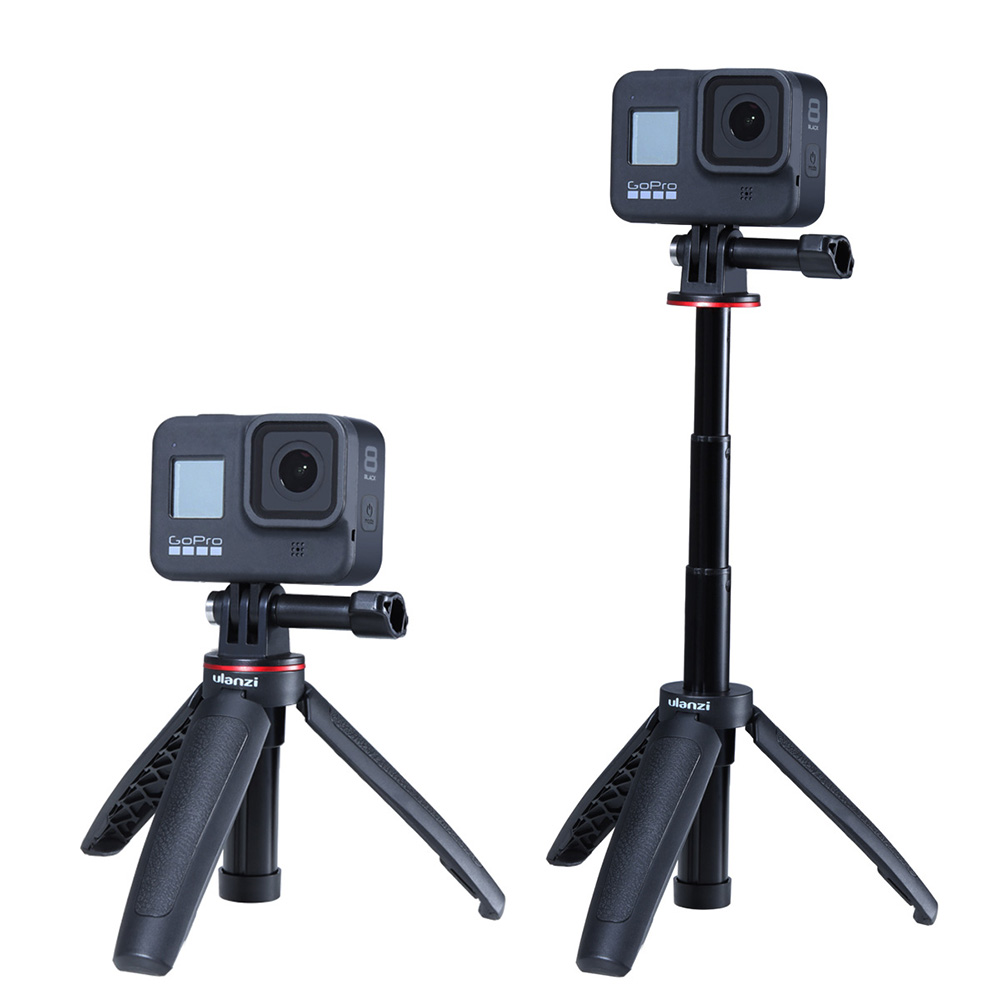 Ulanzi mt -09 utdragbart vlogg-stativ för gopro hero 10 9 8 7 6 5 4 svarta sjcam actionkameror
