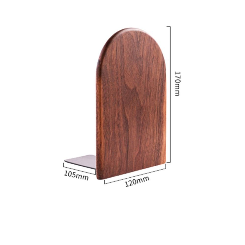 Nature Wooden Bookends Desktop Bookshelf Desk Organizer Office Home Book Accessories Storage Book Holder Wood Book Ends Rack 책꽂이: black