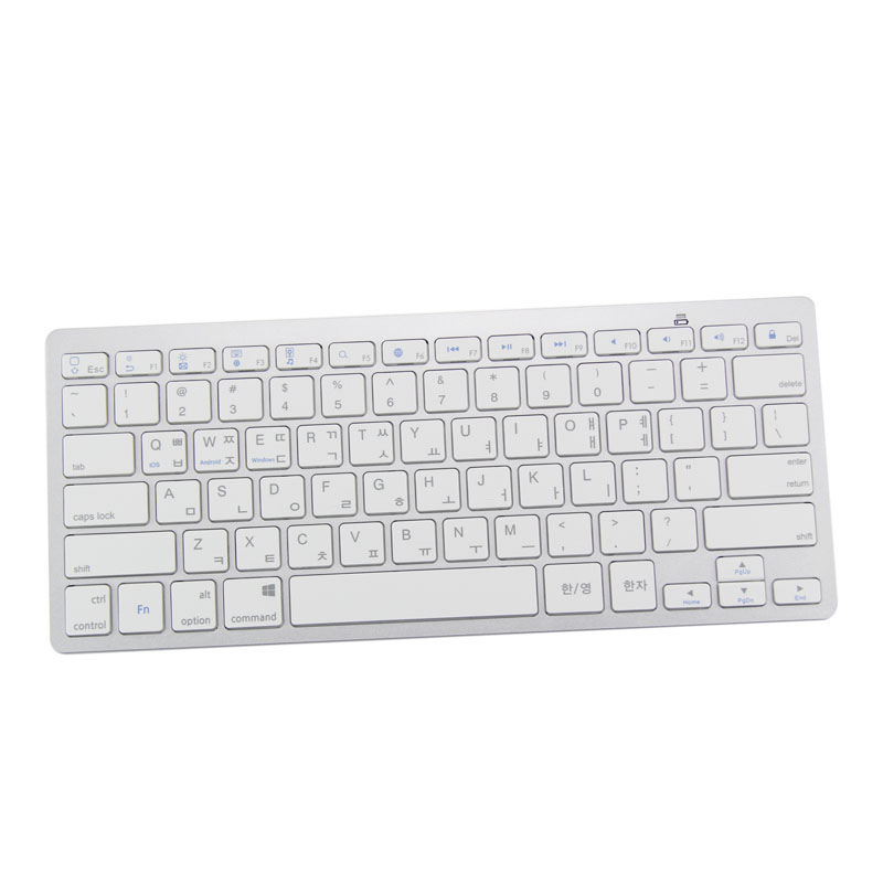 Slim Bluetooth Wireless Keyboard Layout Korean Version For Android IOS Windows Tablets QJY99