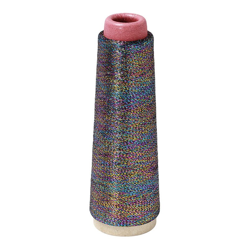 Color Flash Bright Silk Gold And Silver Thread Computer Embroidery Manual Cross Stitch Metal Thread DIY Braided Thread: Black color