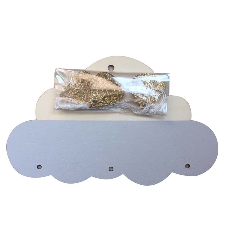 DIY nubes gotas de lluvia colgante estilo nórdico, decoración del hogar arte de la pared de colgante de ventana ornamento para los Niños Accesorios de fotografía: Gris claro