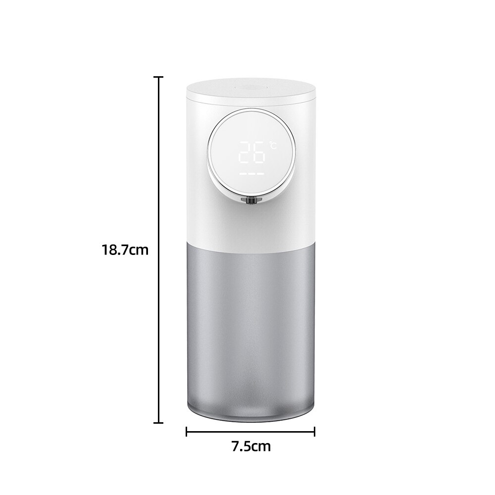 Automatic Soap Dispenser USB Rechargeable Foaming Touchless Hand Free Portable Foam Liquid Soap Dispenser for Bathroom Kitchen: B Type White