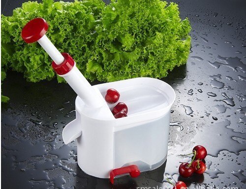Vrolijke ontpitter zaadverwijderaar thuis keuken kantoor reizen fruitpitextractor verwijder botten fruit kers kersen ontpitter