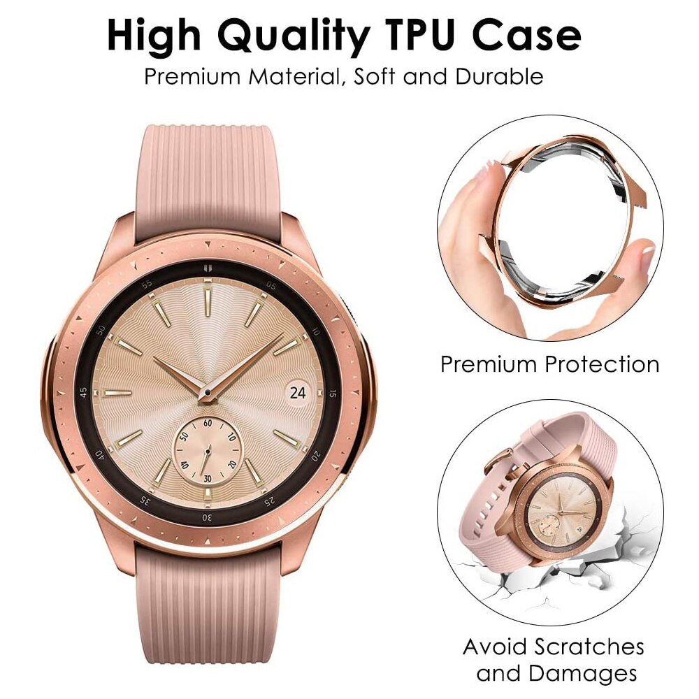 Cover for Samsung Galaxy Watch 42mm SM-R810 Shock-proof Scratch-resistant TPU Protective Case for Samsung Watch 42mm Smartwatch