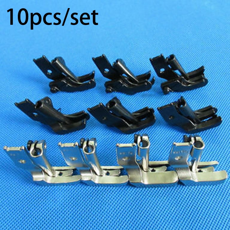 Durable Reliable 10pcs Piping Walking Foot with R & L Edges Guide for JUKI DNU-1541,241 LU-563 Walking Foot Sewing Machine Part