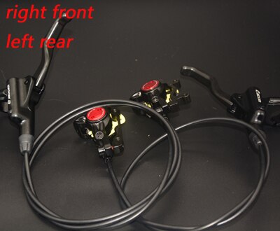 ZOOM Brake bicycle bike mtb Hydraulic Disc brake set clamp mountain bike Brake Update: black R-Front L-Rear