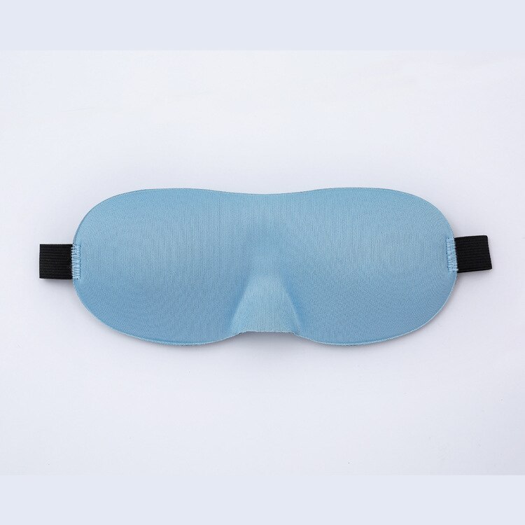 Máscara para dormir 3d, máscara natural para cobrir os olhos, máscara de olhos suave para homens e mulheres, máscara de venda portátil para viagem, 1 peça: LIGHT BLUE