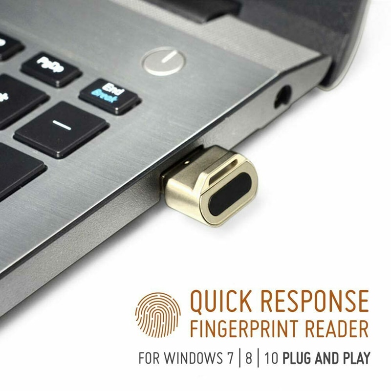 Mini USB Fingerprint Reader for Windows 8 / 10 Hello Quick Response Press Login