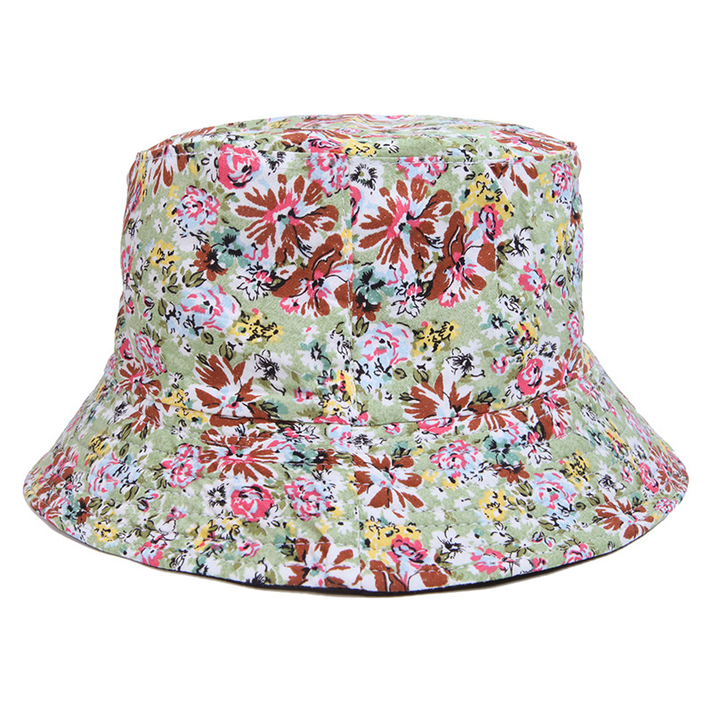 Gorros de pescador reversibles con estampado Floral para hombre y mujer, protector solar, de algodón, doble cara, antisol: Style 5