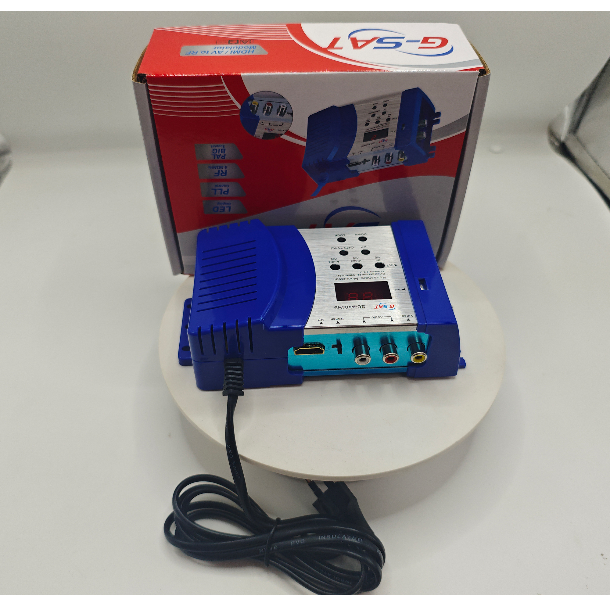 1 Channel HD Av To Analog Modulator Tv Catv Hotel Cable HDMI to RF CVBS av to RF PAL NTSC secam Adjustable frequency