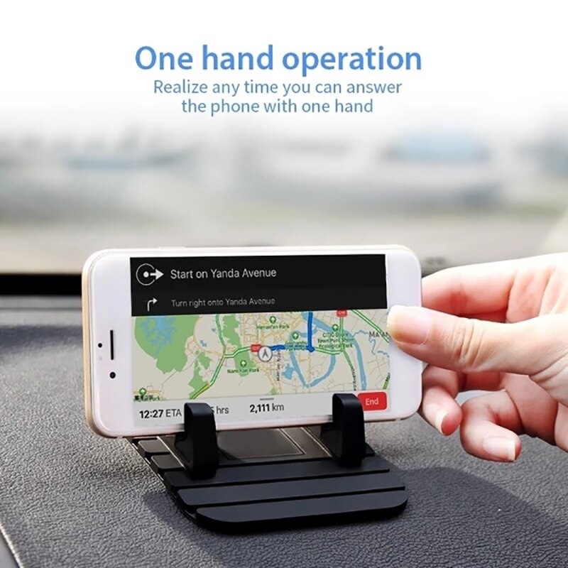 Mat For Phone Car Silicone Holder Anti-slip Mat Pad Dashboard Stand Mount For Phone GPS Bracket For IPhones Xiaomi