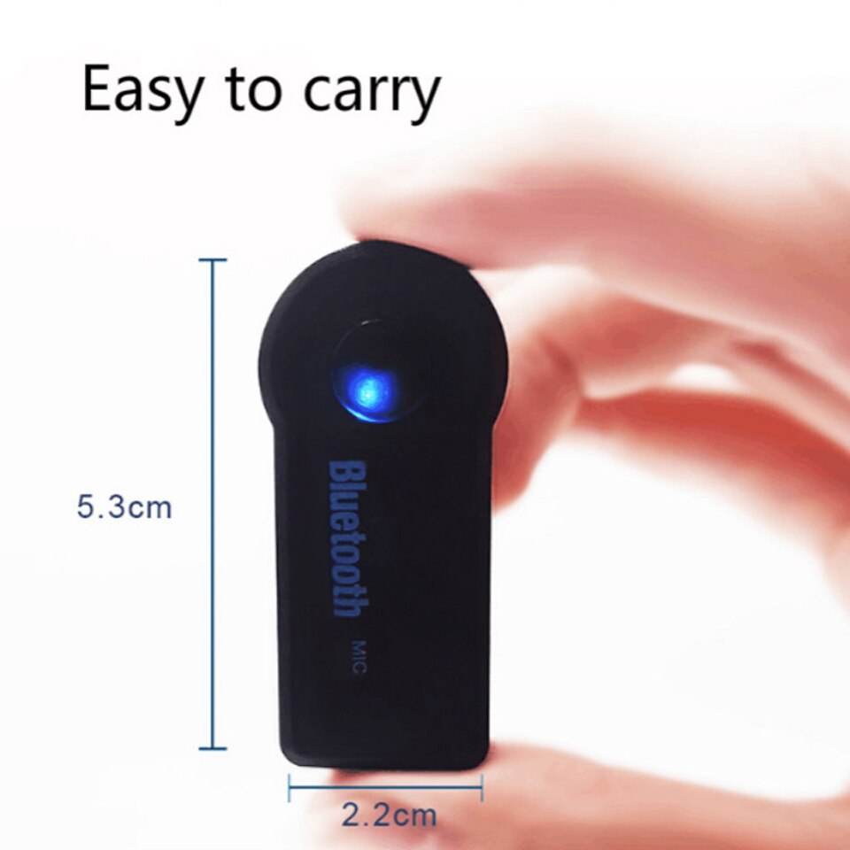RECEPTOR ESTÉREO A2DP para coche, inalámbrico, Bluetooth, 3,5mm, AUX, Audio, música, manos libres, altavoz, reproductor Mp3, para IPhone