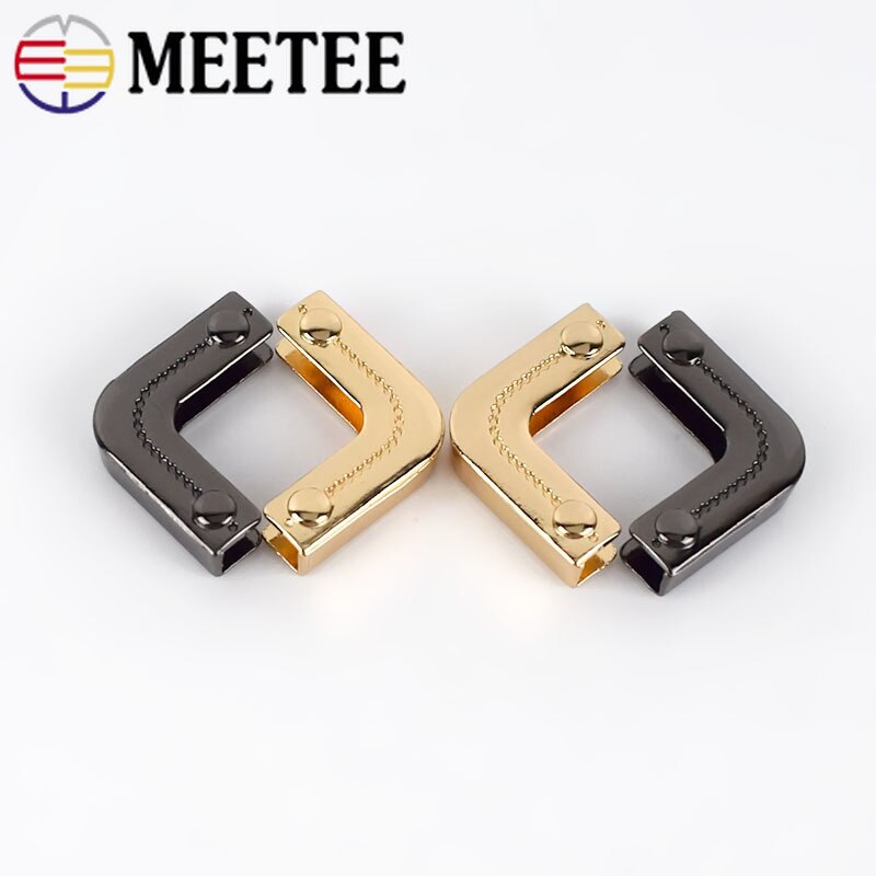 10/20 stücke Metall Tasche Ecke Handtaschen Gurt Abdeckung Verschluss Schutz Ecken Dekor Ende Clips DIY Rand Streifenbildung Hardware- Zubehör