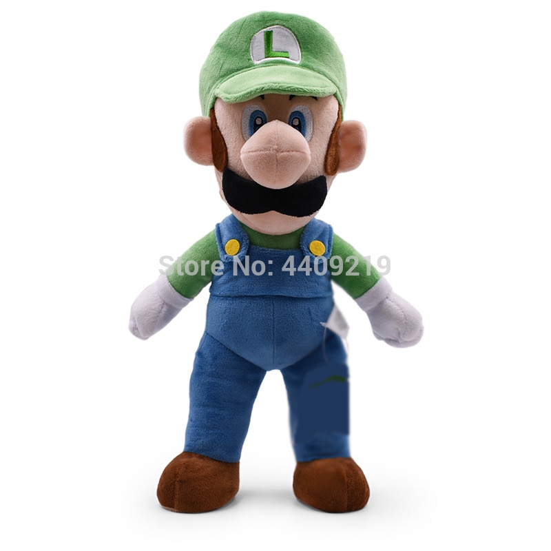 Super Mario Bros Bowser Stand Koopa Chucky Odyssey Wedding Princess Luigi Toadette Darkness Fly Mario Plush Toy Stuffed Doll: 40CMStandingLuigi