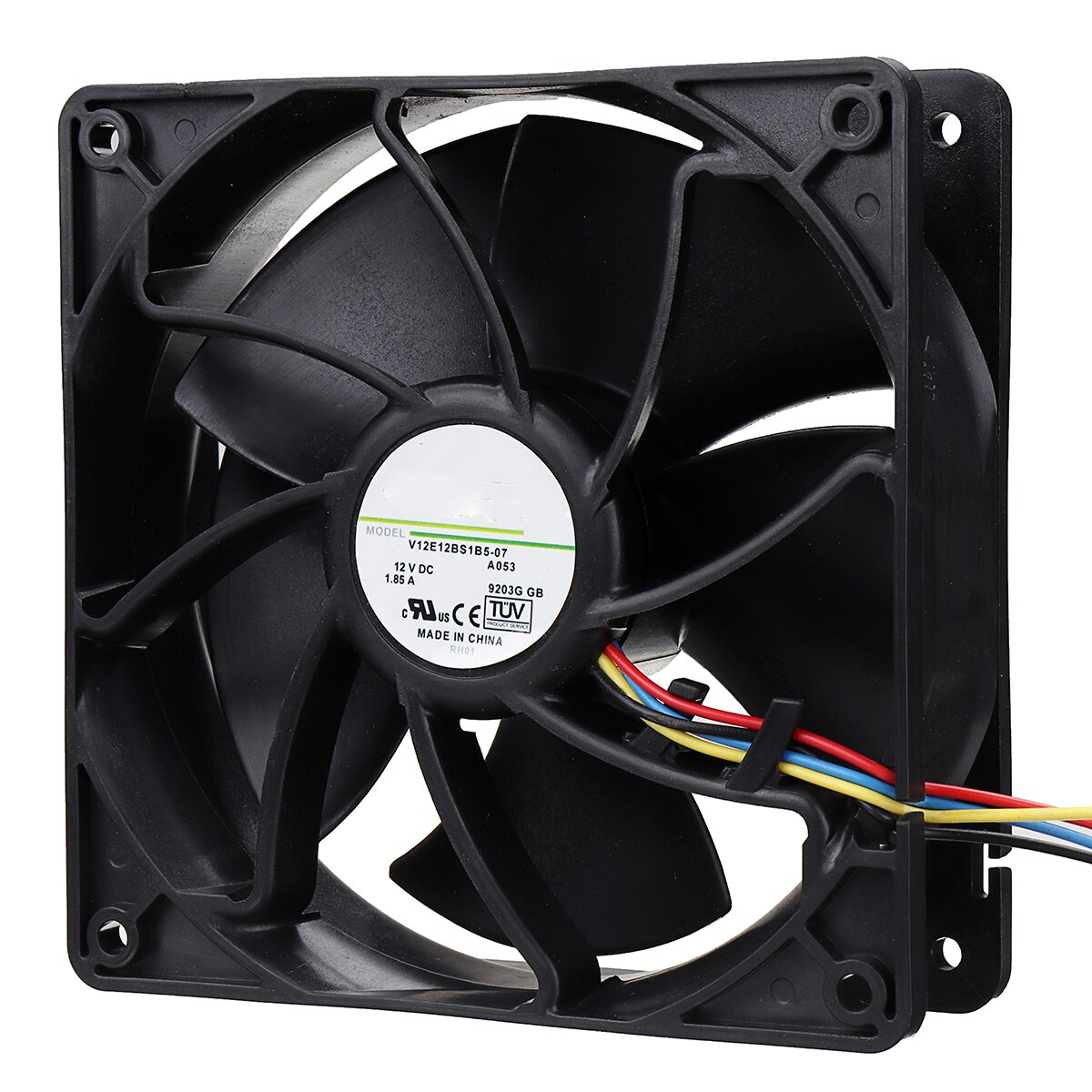 6500RPM Computer CPU Cooling Fan Replacement 4-pin Connector PWM Temperature Control For Antminer Bitmain 12V/1.85A S7 S9 Black