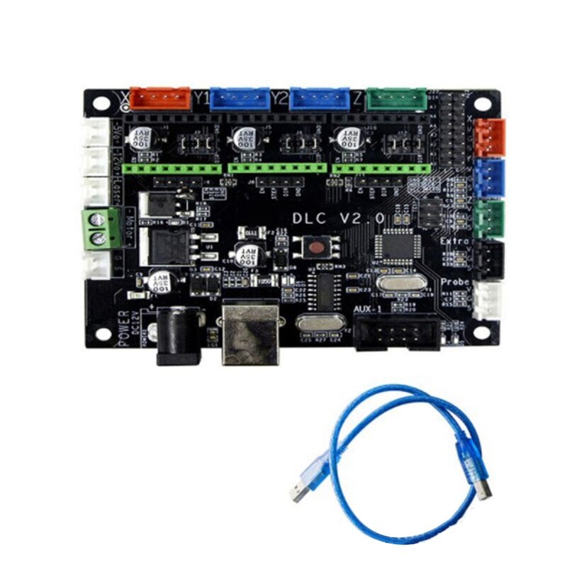 Controlador GRBL 1,1 CNC MKS DLC V2.0 GRBL, placa de ruptura de 3 ejes, placa base del controlador, Monitor de máquina de grabado CNC