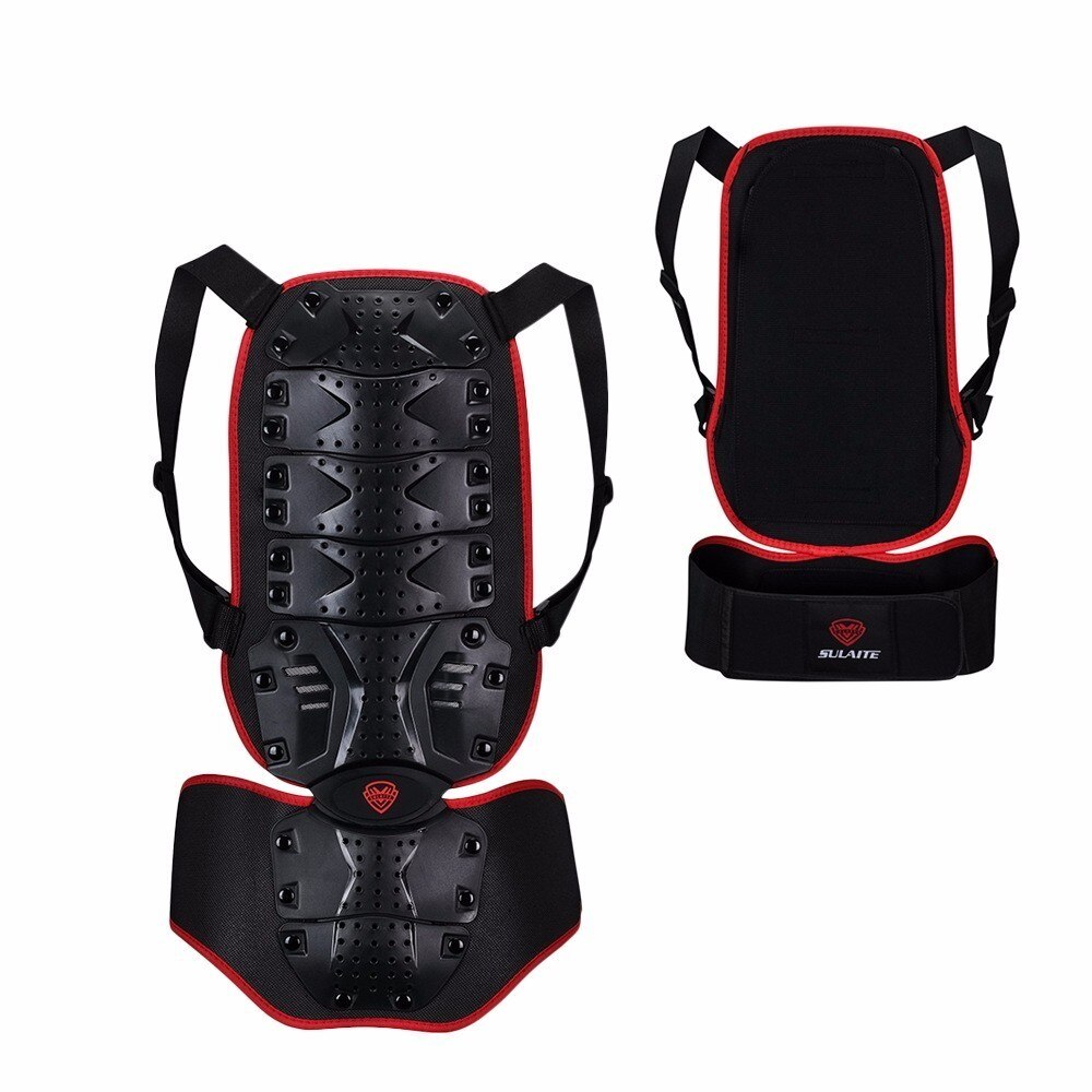 Black Removable Ski Sports Back V Protection Ski Body Armor Backpiece Back Protective Protector Body Spine