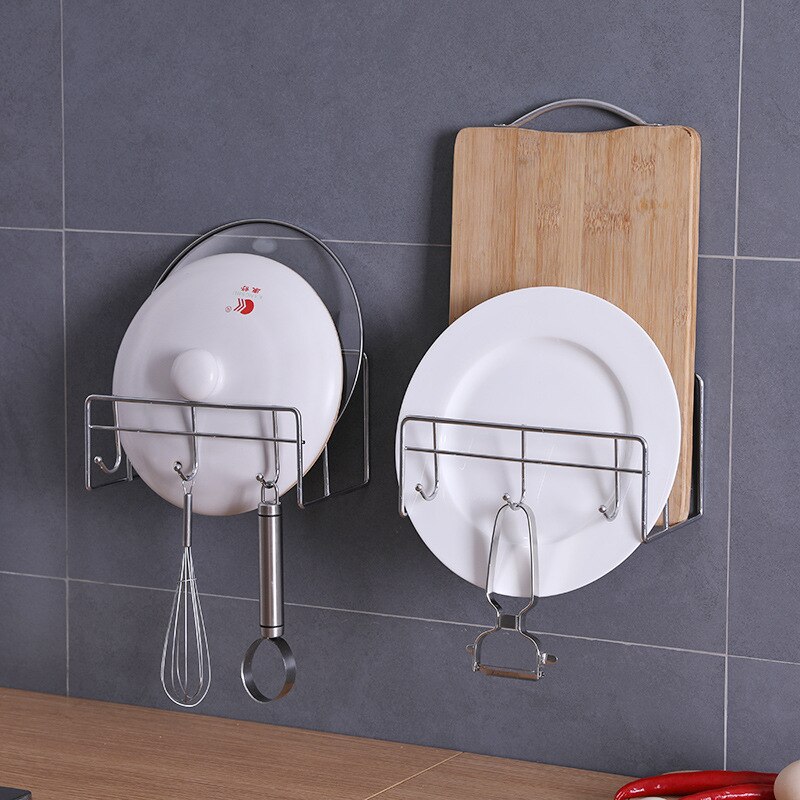 Roestvrijstalen Keuken Pot Cover Plank Non-Ponsen Groente Rack Plank Keuken Tool Snijplank Opslag Houder