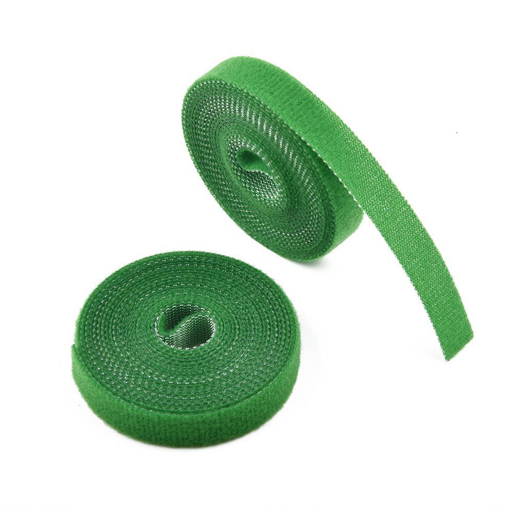 3 pak bindebånd plante binder krog & amp; loop haven støtter bambus stok wrap støtte plante bandage binde hovedtelefoner line kabel organizer