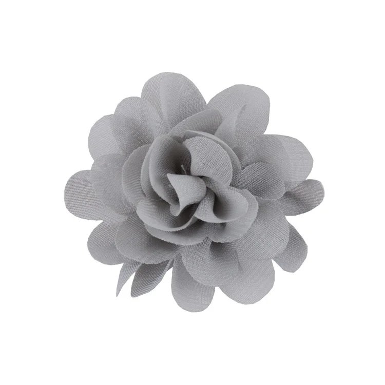 Nishine-Mini Chiffon Tecido Flores para Mulheres e Meninas, Headband, Grampos de Cabelo, Roupas DIY, Bonés, Headwear, Acessórios, 2 ", 20Pcs, Lote: CÉU AZUL