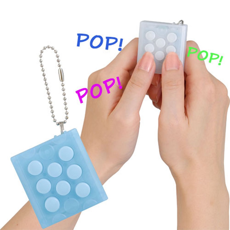 Elektronische Bubble Wrap Sleutelhanger Stress Japanse Anti-Stress Speelgoed Kids Hand Vinger Fidget Zintuiglijke Speelgoed Voor Autisme/adhd