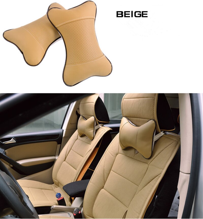 2PC asiento de coche cojín reposacabezas para Cabeza y Cuello reposacabezas almohada para Volvo S40 S60 S80 S90 V40 V60 V70 V90 XC60 XC70 XC90