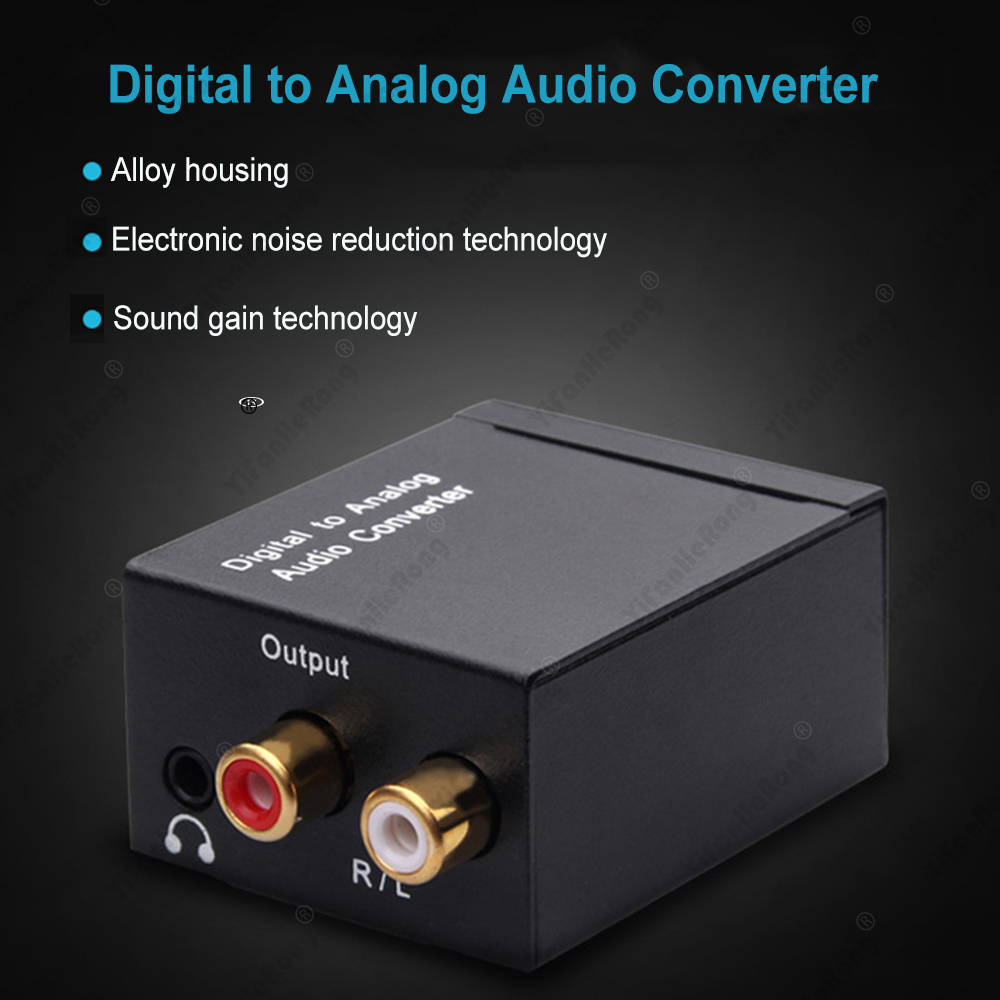 Digitaal naar Analoog Audio Converter Glasvezel Coaxiaal Signaal naar Analoog DAC Spdif Stereo met 3,5 MM Jack RCA Versterker Decoder