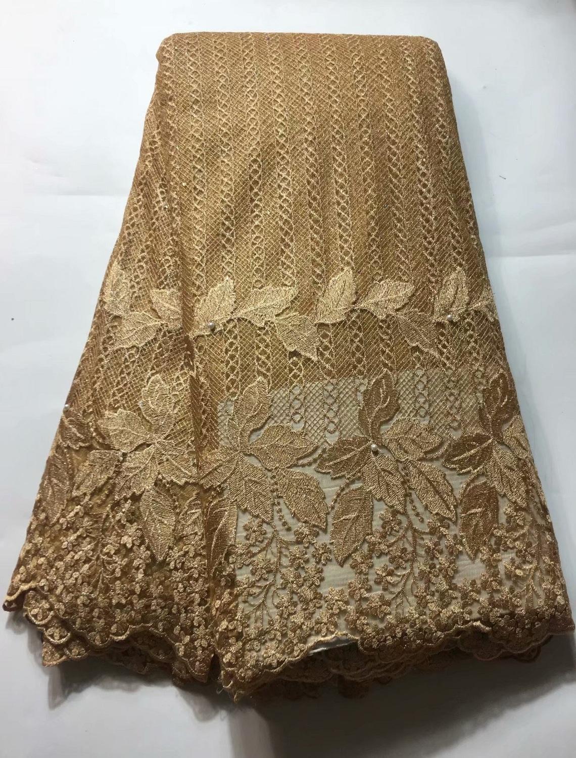 Afrikaanse kant Bloemen Patroon 125 cm breedte stof voor Kleding en Mode verkocht door de 5Yard