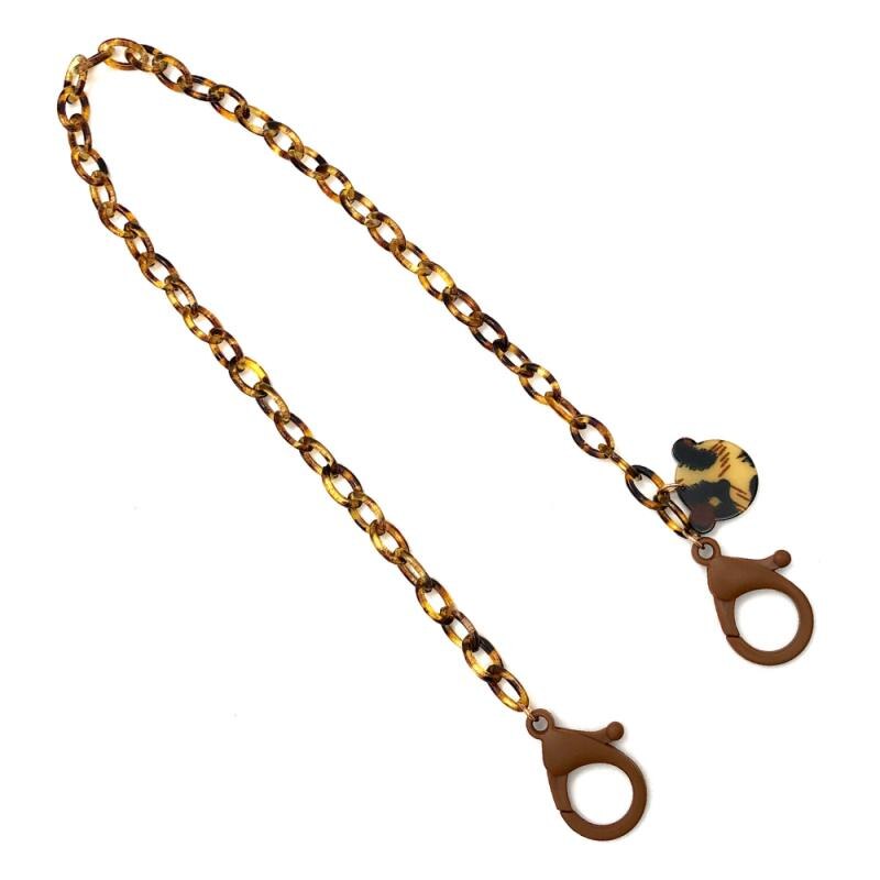 Personnalité couleur bonbon 2 en 1 masque suspendus corde lunettes chaîne Anti-perte anti-dérapant oreille suspendus corde deux crochets: D03 C3-Bear