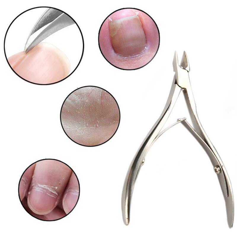 Nail Art Cuticle Nipper Clipper Edge Cutter Manicure Scissor Plier Tool Stainless Steel Cuticle Pusher Remover Pedicure Tool