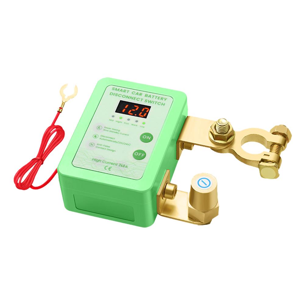 240A töten Schalter 12V/24V Fernbedienung Batterie Trennen Schalter Mit LED Spannung Anzeige Automatische Energie Abschaltung Schalter für Auto