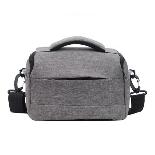 Bolsa de cámara de hombro DSLR con cremallera transpirable portátil para fotografía al aire libre: Grey