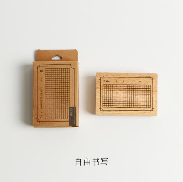 Retro matters shopping list Time planner stamp DIY wooden rubber stamps for scrapbooking stationery scrapbooking standard stamp: Green