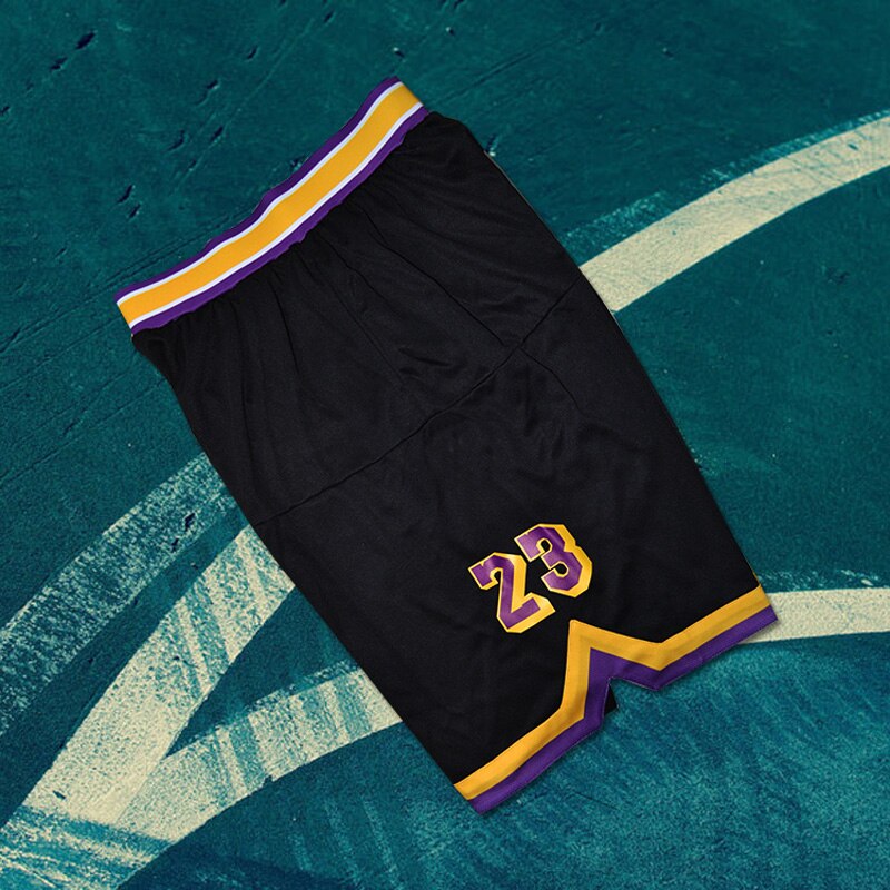 Men Basketball Shorts Sport Running Breathable Shorts With Pockets Summer Athletic Men Shorts NO.8 and NO.24 Basketball Shorts: number 23 / S