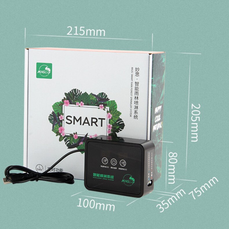 Intelligent Automatic Use Drip Irrigation System Set Electronic Timer LCD Screen Sprinkler Controller Terrarium Spraying Device: Default Title