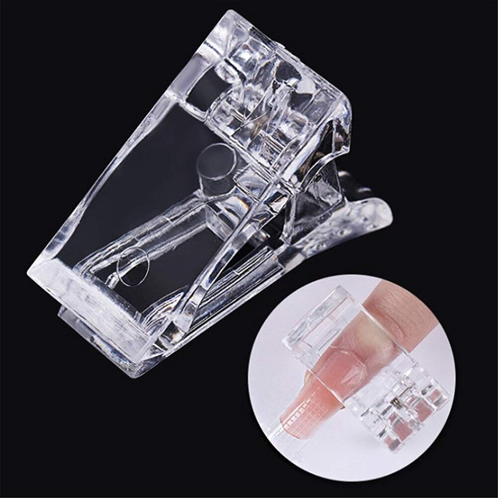 5pz clip per punte per unghie per costruzione rapida Polygel forme per unghie punte per unghie clip per estensione delle unghie UV costruttore morsetti manicure