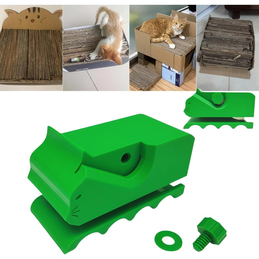 Cardboard Cutter for Cat Scratching Board 3D Printed Card Board Cutter Box Cardboard Tool Handheld Cardboard Scratcher