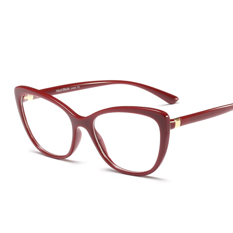 MARC Frame Eyeglass Clear lens Women Cat eye Square Glasses Resin Transparent Eyewear Personality Purple 95185 1