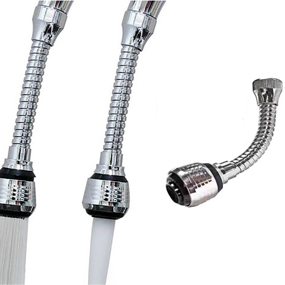 Flexibele Kraan Spuit 360 Wastafel Kraan Sproeier Jet Korte Slang Kraan Nozzle Waterbesparing Apparaat Accessoires #15