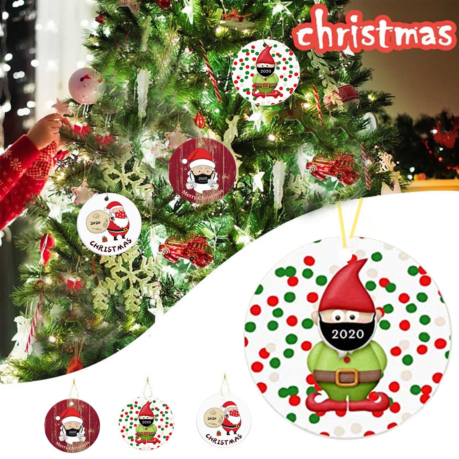 Kerstboom Decoratie Verlichte Hanger Faceless Oude Man Hanger