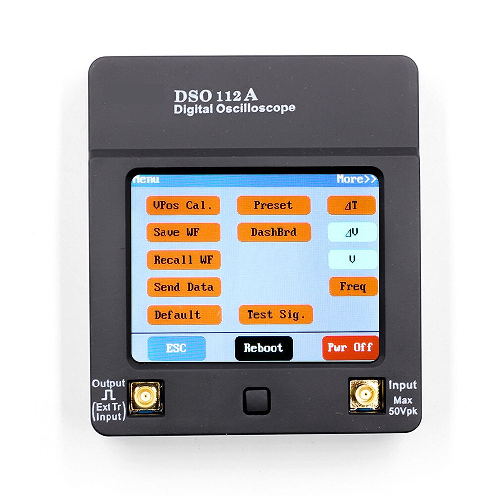 Dso 112a touchscreen mini usb duurzame draagbare analyser tools digitale opslag handheld 5 msps stabiele 2 mhz oscilloscoop