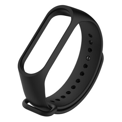 For Xiaomi Mi Band 4 strap camouflage silicone wrist strap replacement Strap for xiaomi mi band 3/4 smart bracelet printing band: black